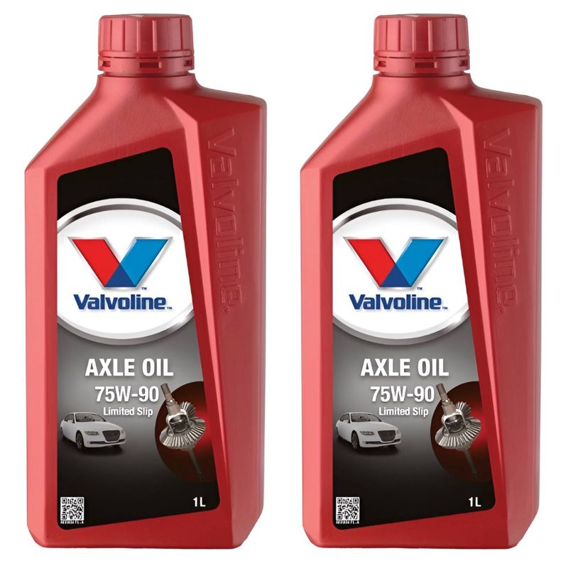 روغن گیربکس دستی و دیفرانسیل ولوولین مدل axle oil حجم 1 لیتر مجموعه 2 عددی